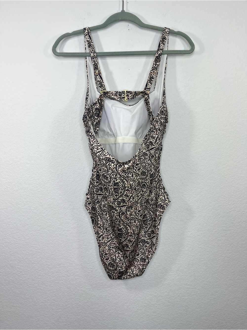 Athleta Square neckline ruched swimsuit size Medium - Picture 3 of 10